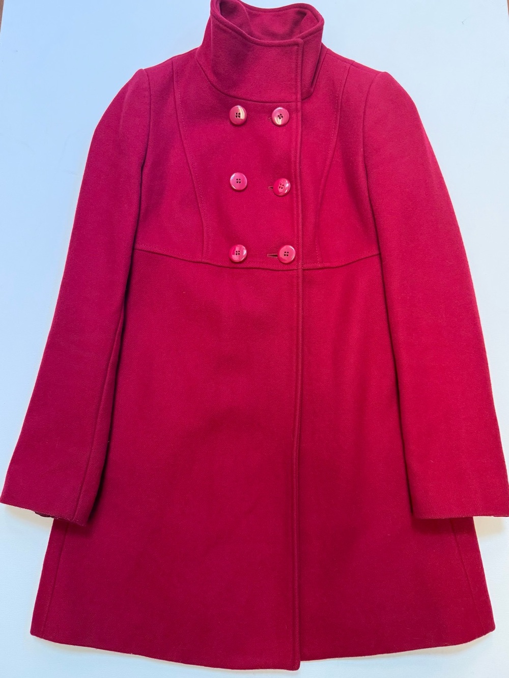 United Colors Of Benetton  Red Wool Coat